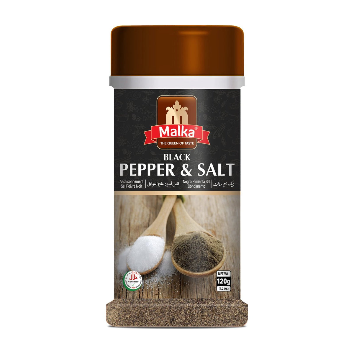 Malka Black Pepper Powder 100g shaker bottle