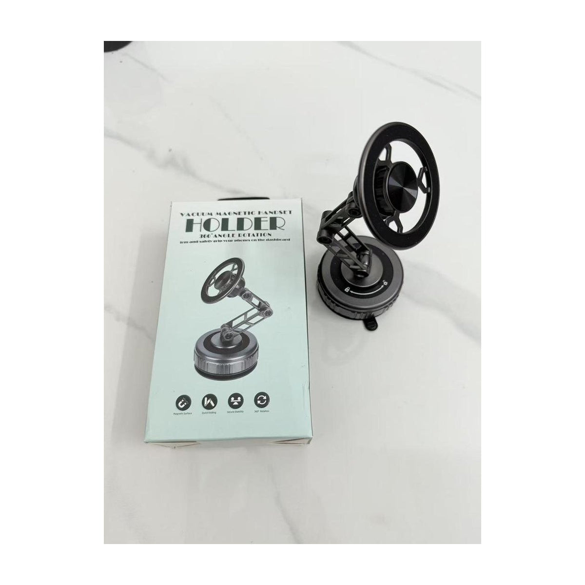 G288 rotating car phone holder in retail packaging