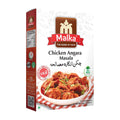 Malka Chicken Angara Masala 50g box with chicken curry on the front