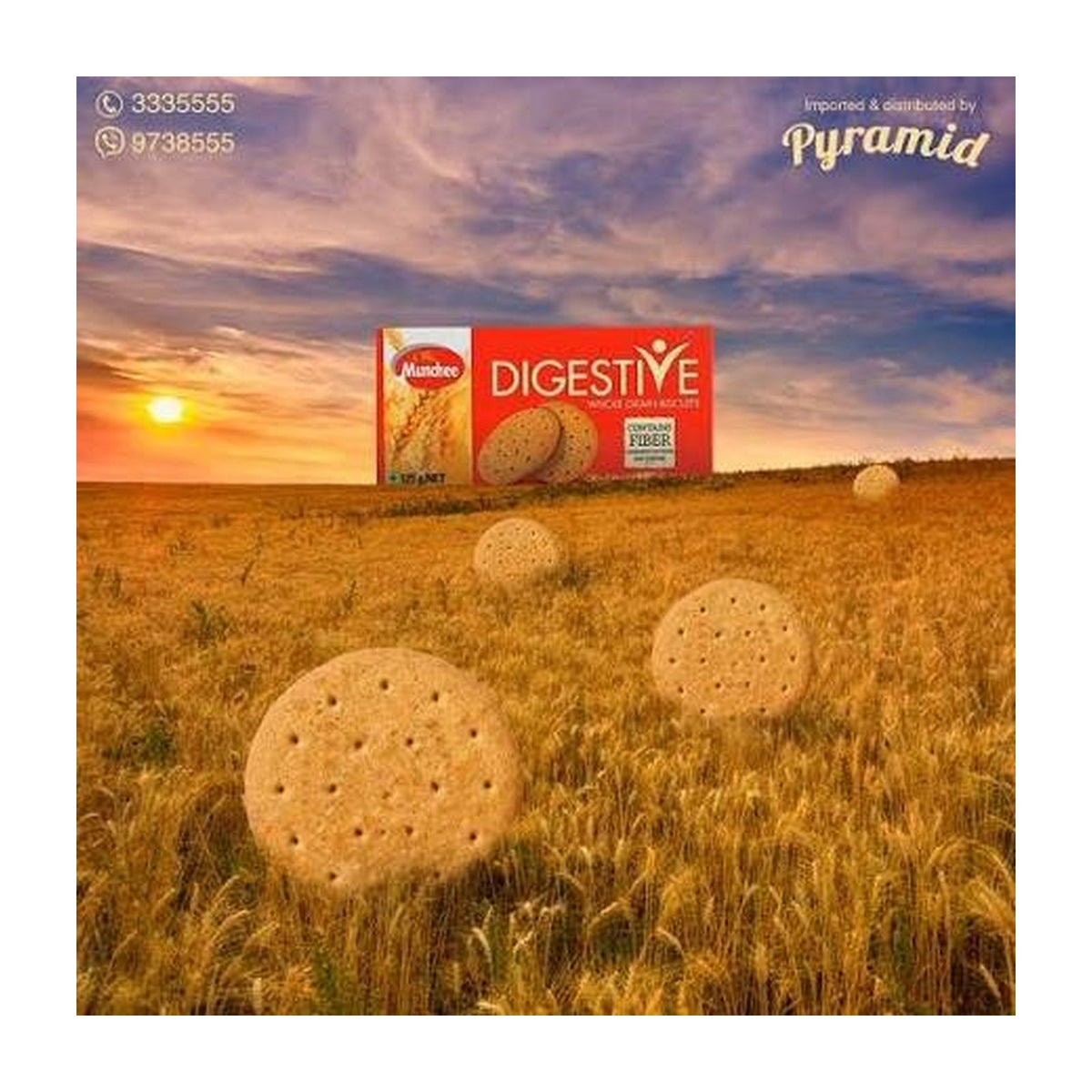 Digestive biscuits 125g pack