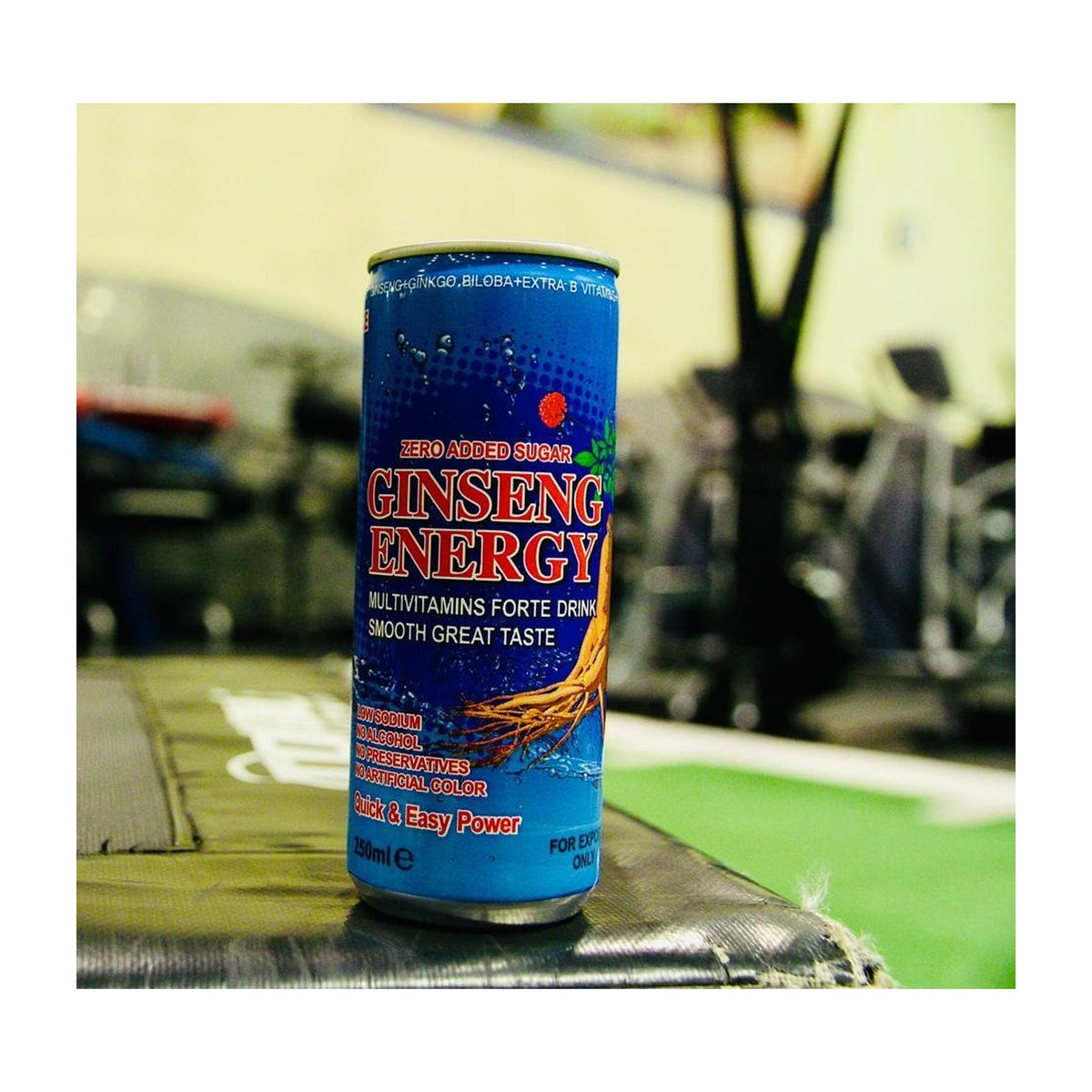 Can of ginseng energy drink