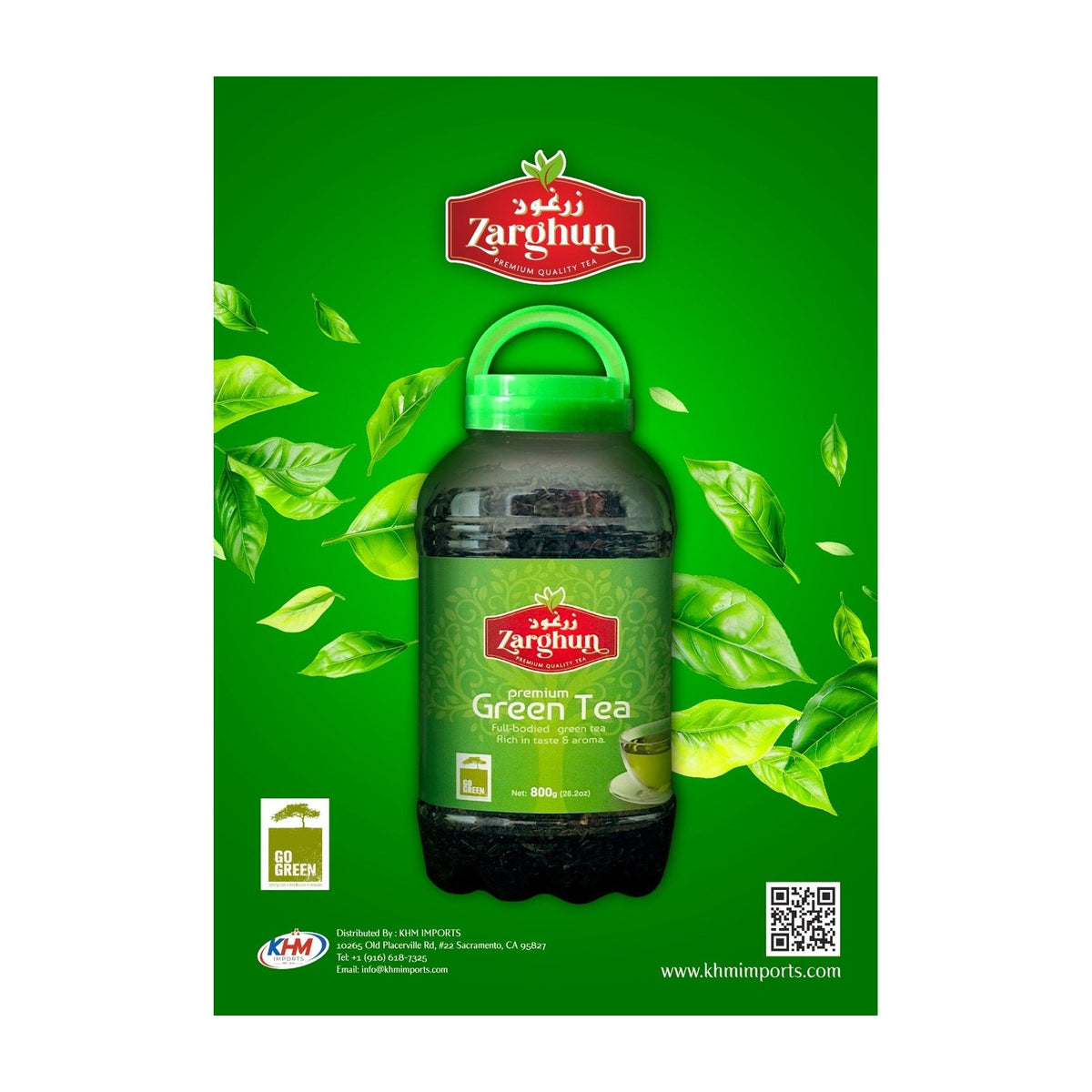Zarghun Green Tea 800g pack
