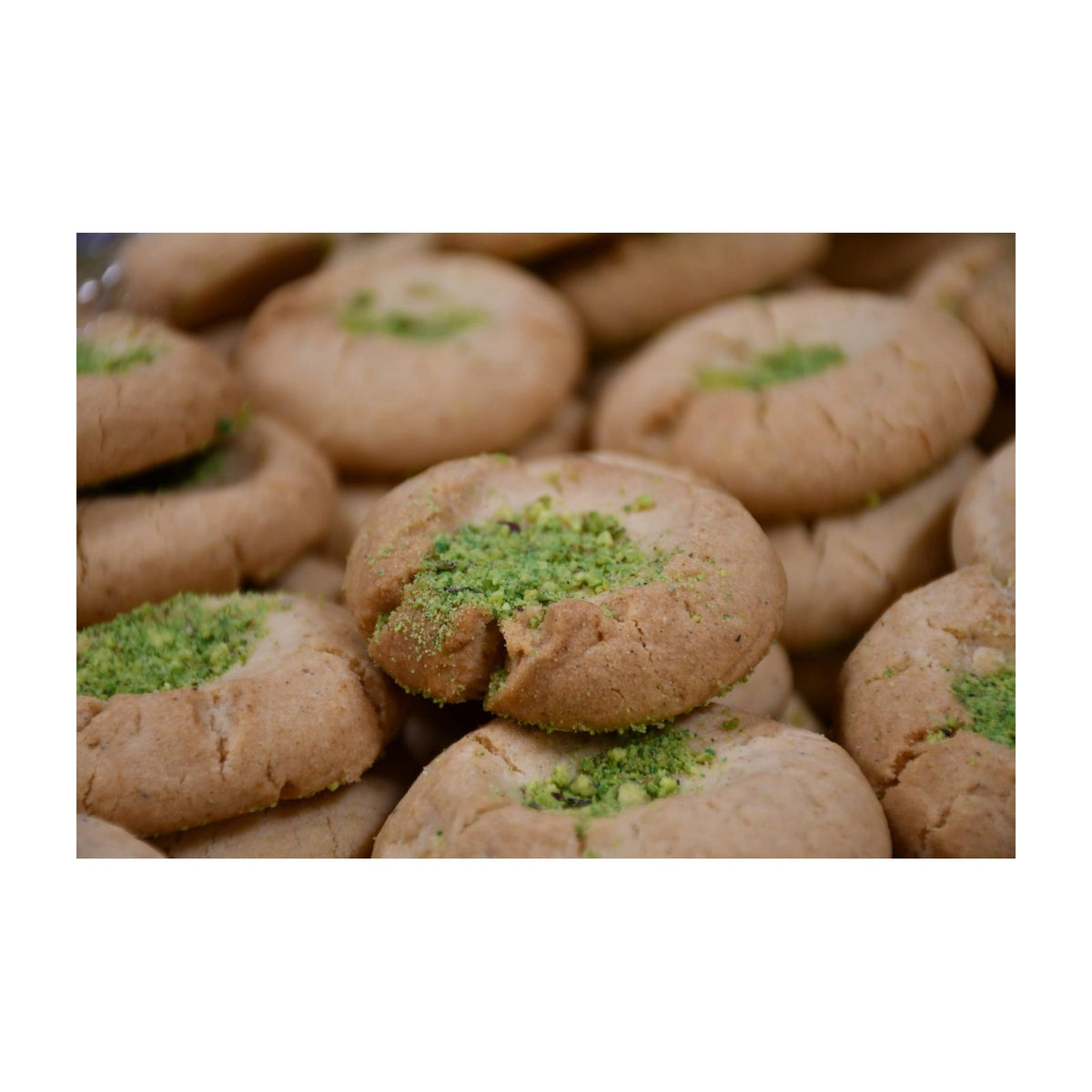 Amber Khataee cookies in a bakery package