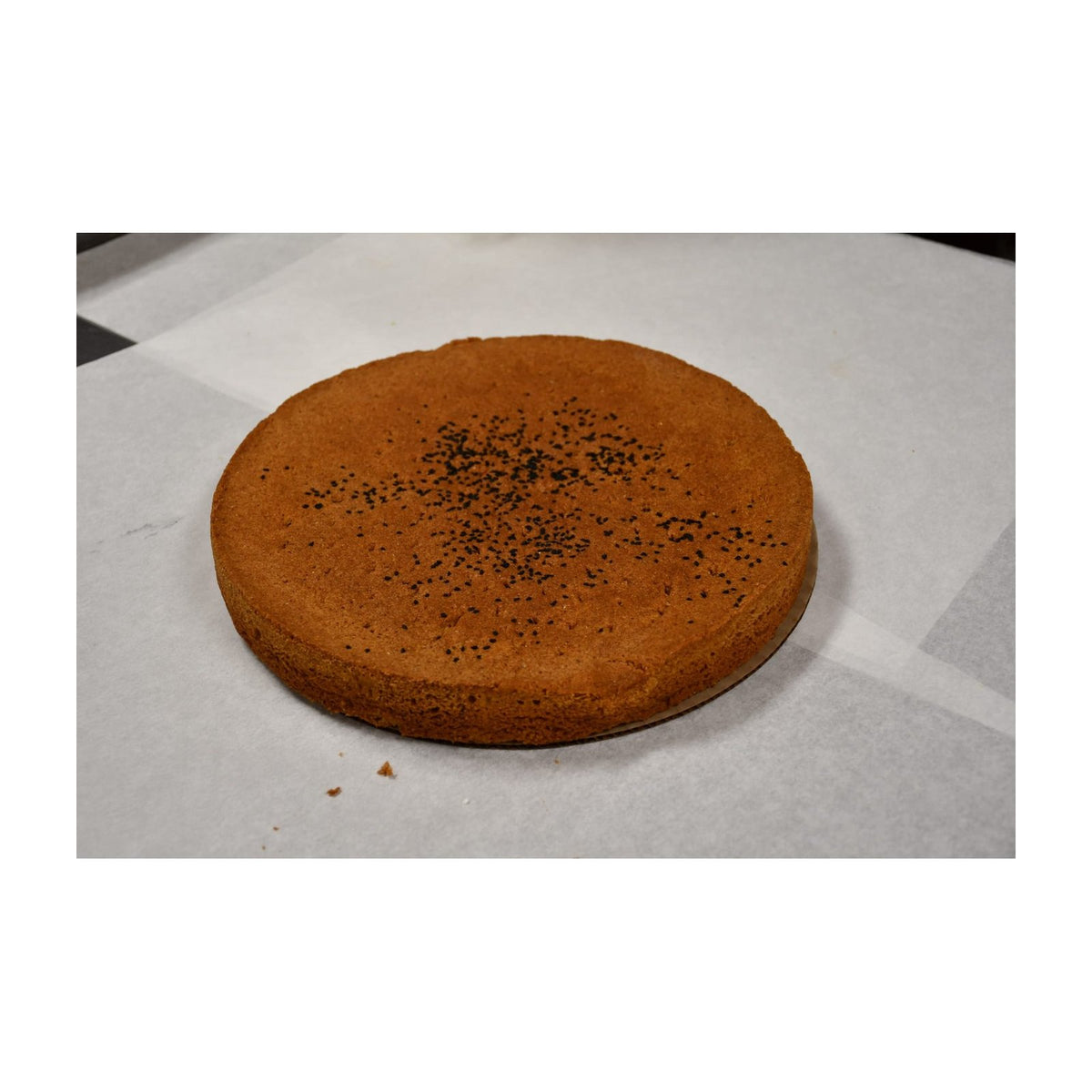 Round Afghan roat sweet bread topped with seeds