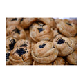 Amber salty cookies in a bakery package