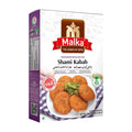 Malka Shami Kabab Masala 50g box with shami kababs on the front