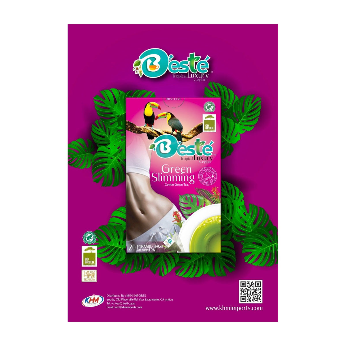 Green Ceylon Tea box