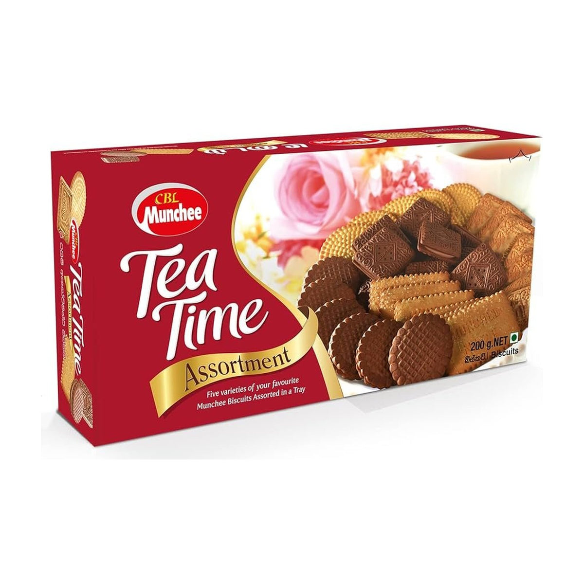Munchee Tea Time assorted cookies 200g pack