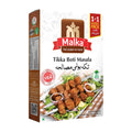 Malka Tikka Boti Masala 50g box with grilled tikka boti skewers on the front