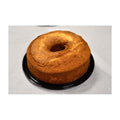 Amber vanilla cake in a bakery package